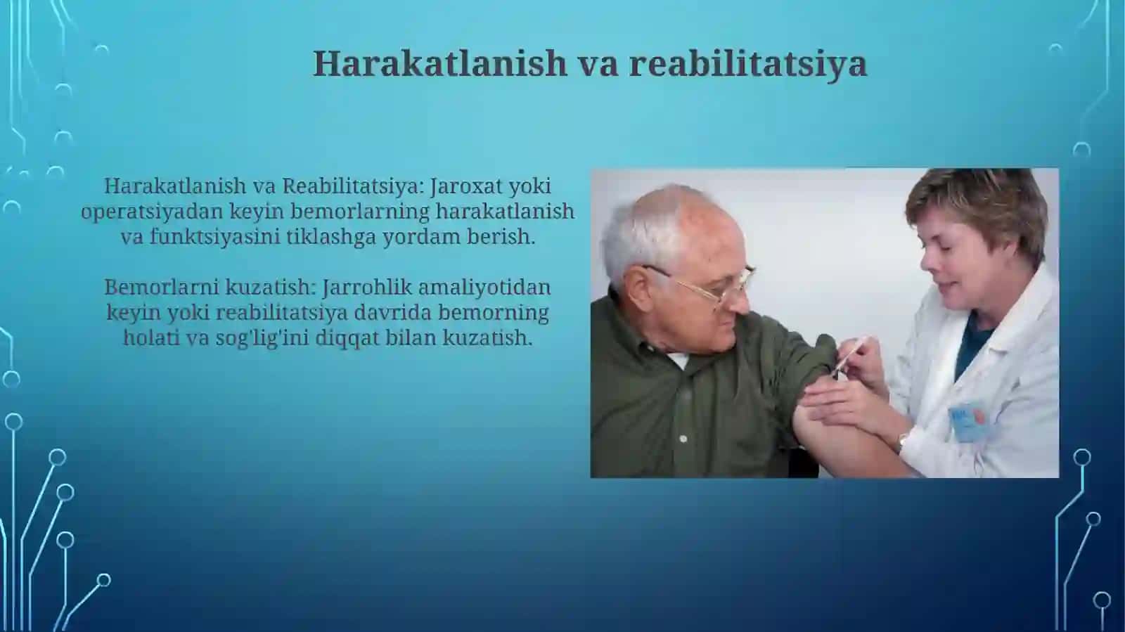 Jarrohlik amaliyotidan keyingi bemorlarni parvarishi va ularning nazorati 3