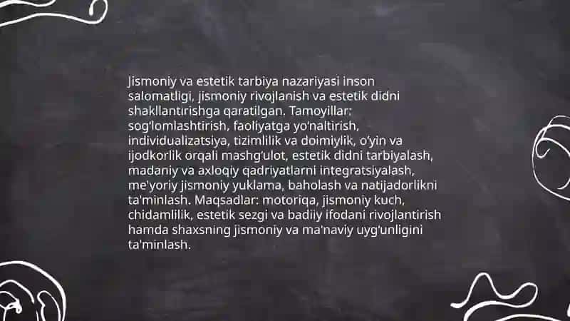 Jismoniy va estetik tarbiya 3