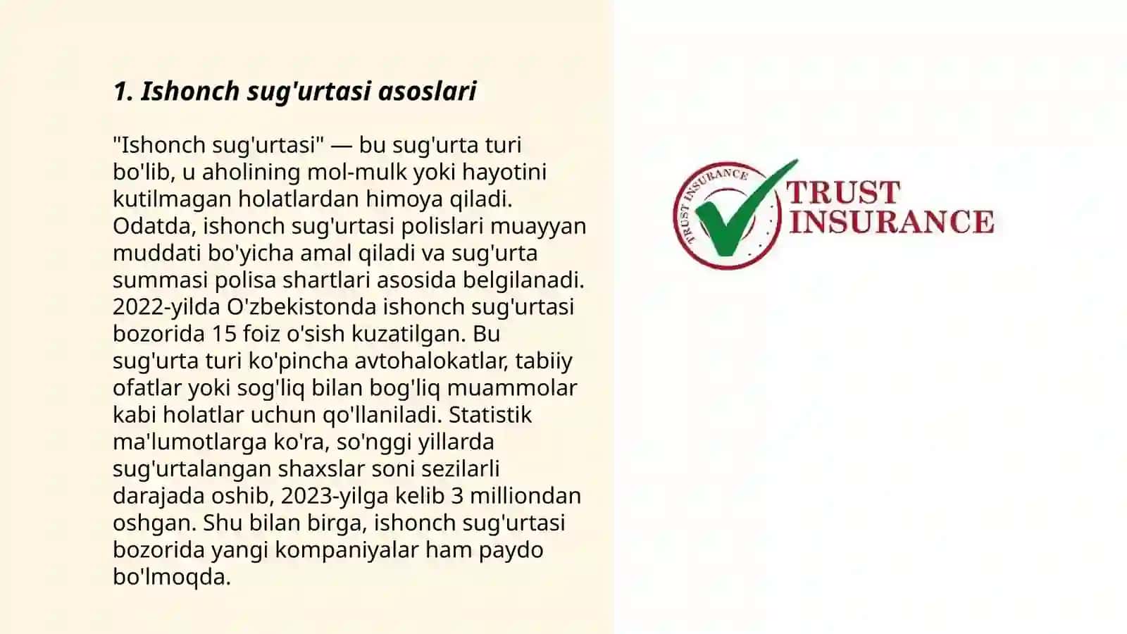Ishonch sug'urtasi asoslari 3