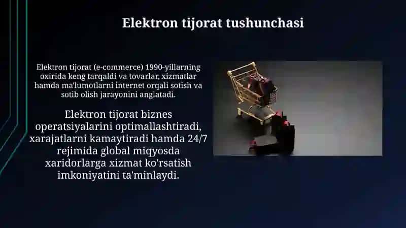 Elektron tijorat tushunchasi 3