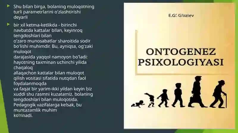 Ilkbolalik davrida muloqotning shakillanishi 3