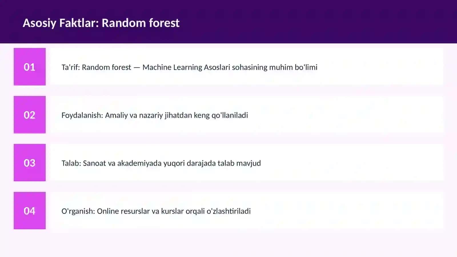 Random forest 3