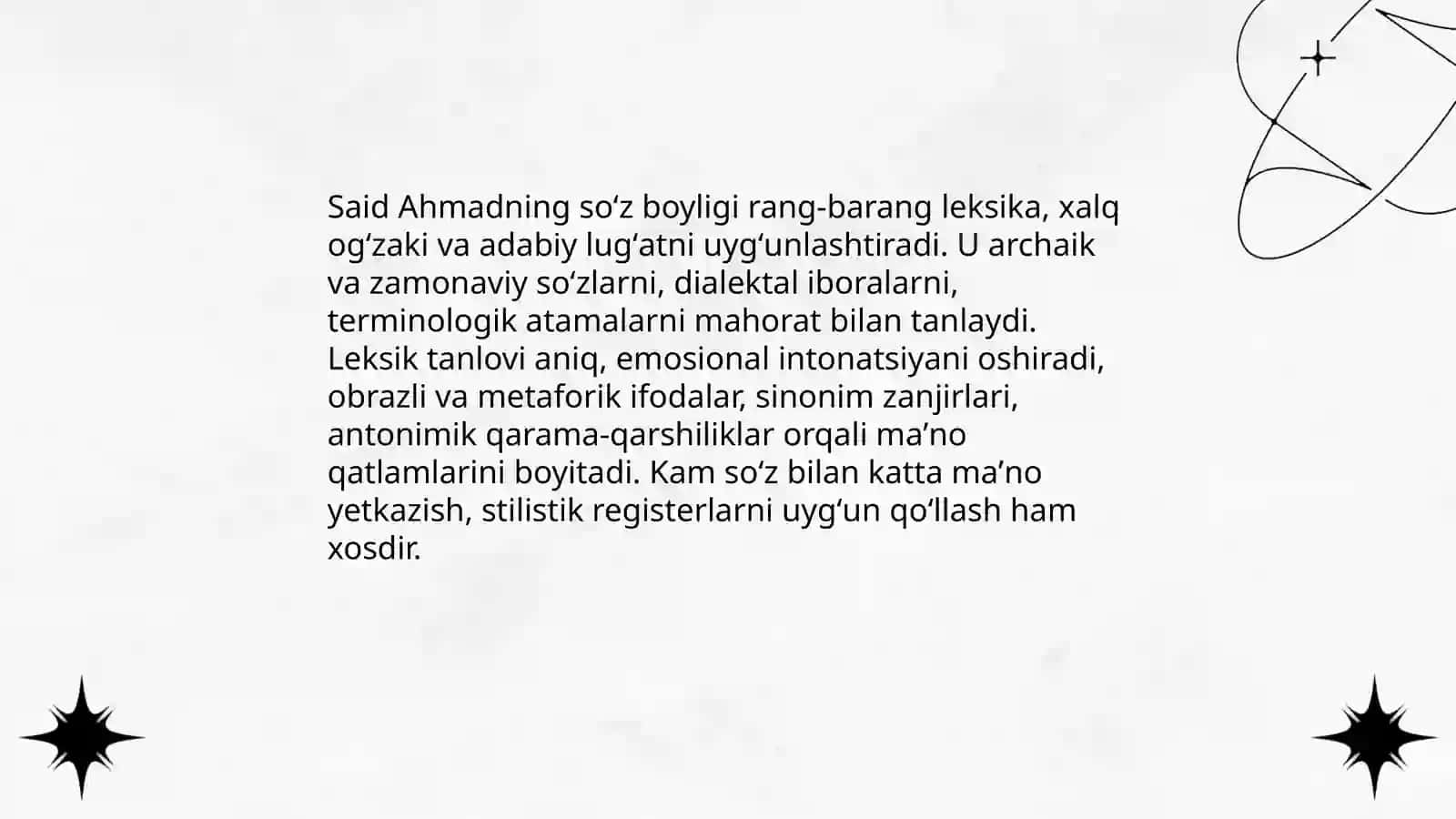 Said Ahmadning soʻz qoʻllash mahorati 3