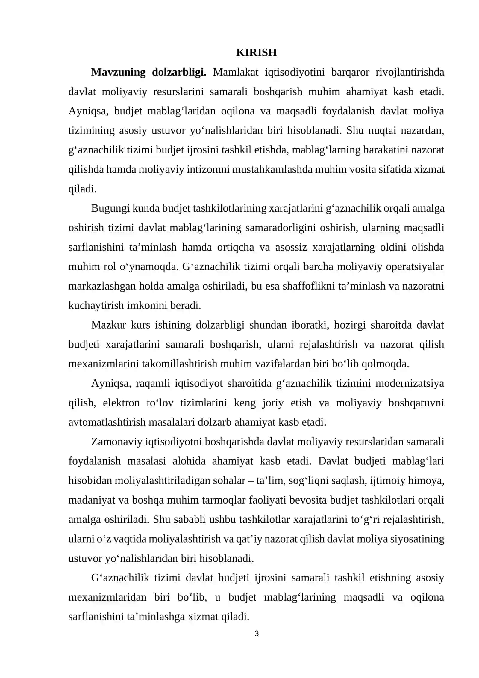 G‘AZNACHILIKDA BUDJET TASHKILOTLARINING XARAJATLARI 3
