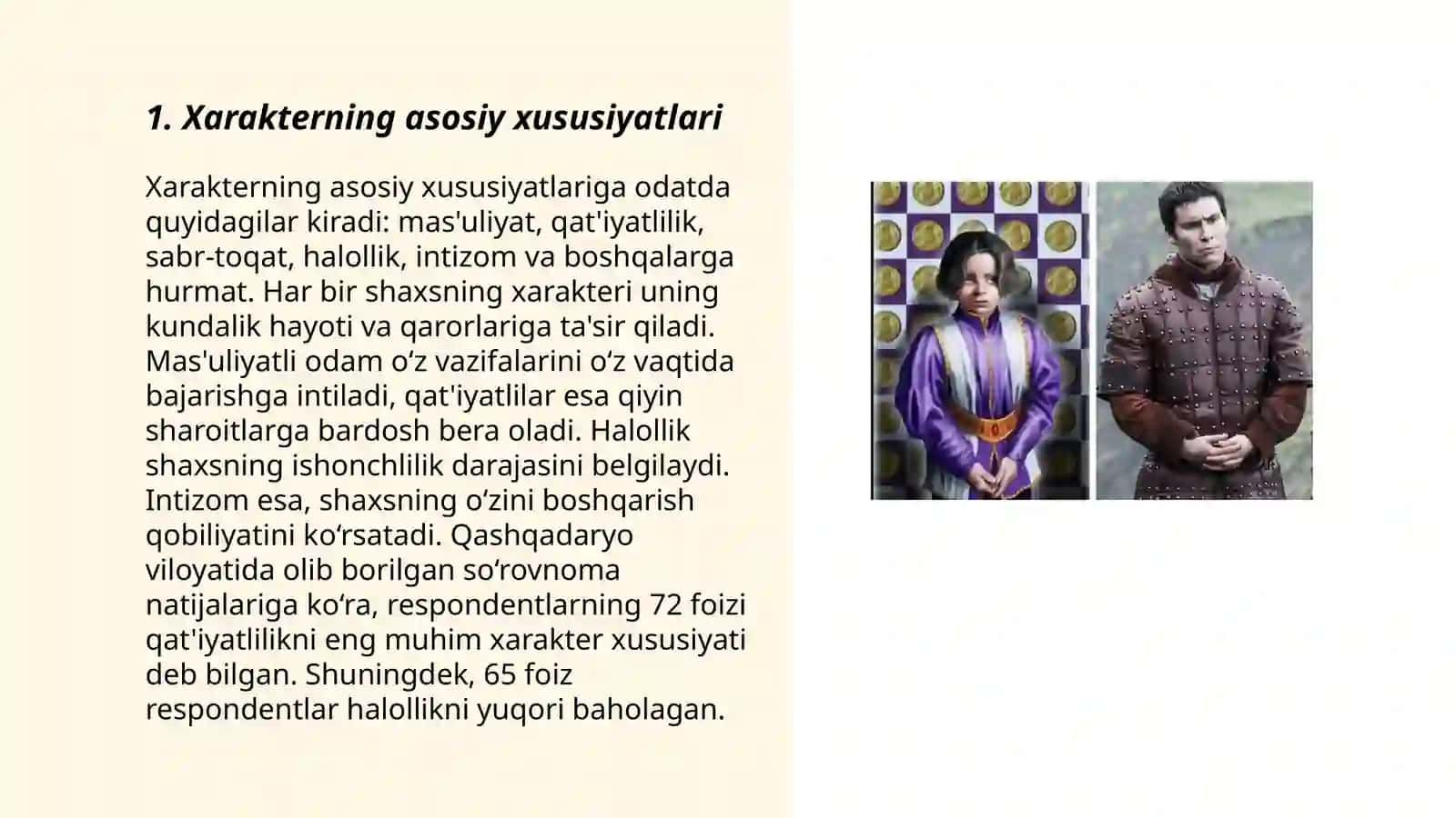 Xarakter haqida tushincha 3