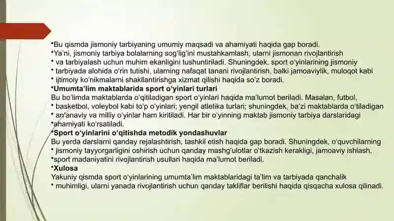 Umumta’lim maktablari jismoniy tarbiya darslari 3
