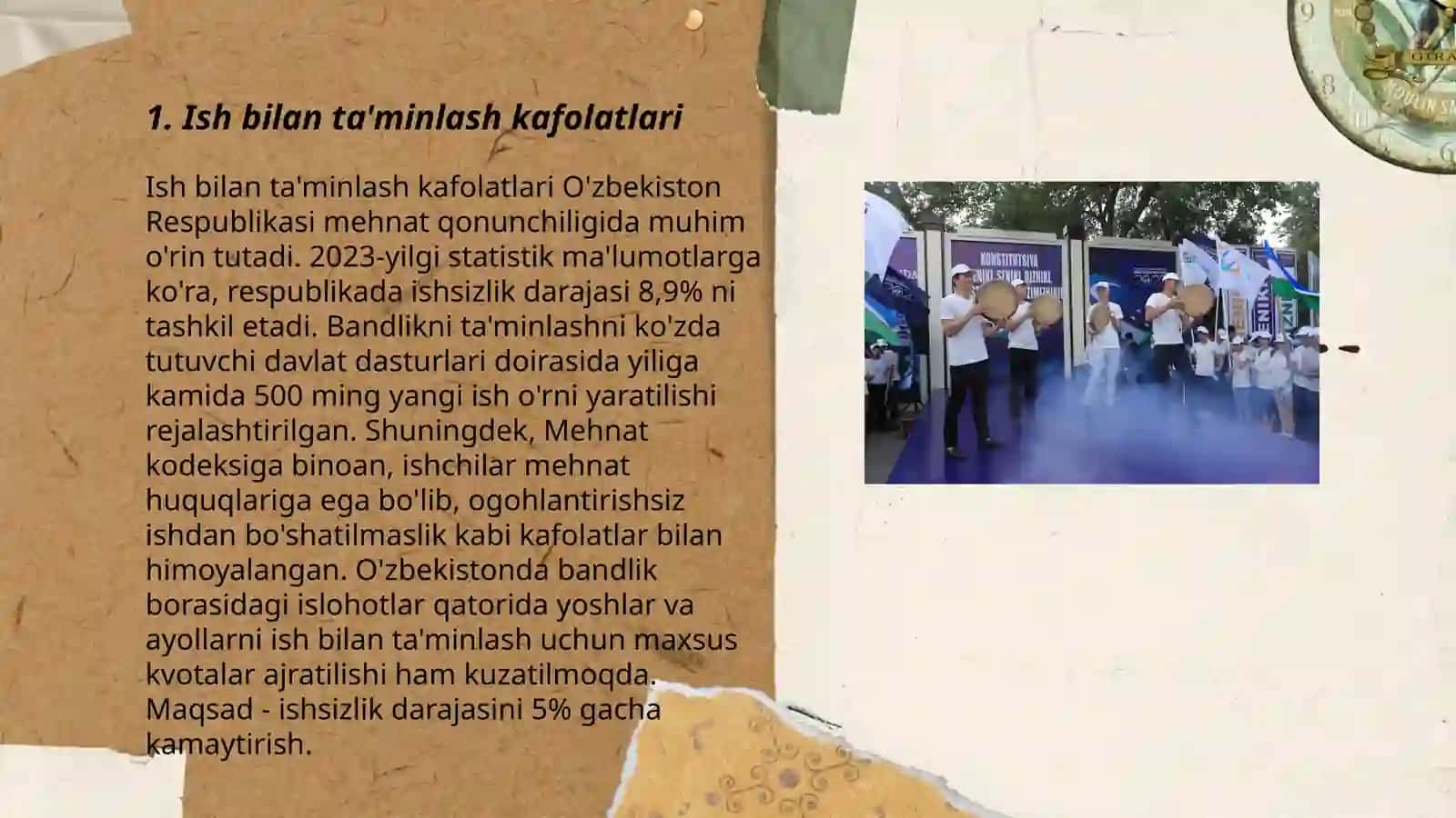 Ish bilan ta'minlash kafolatlari 3