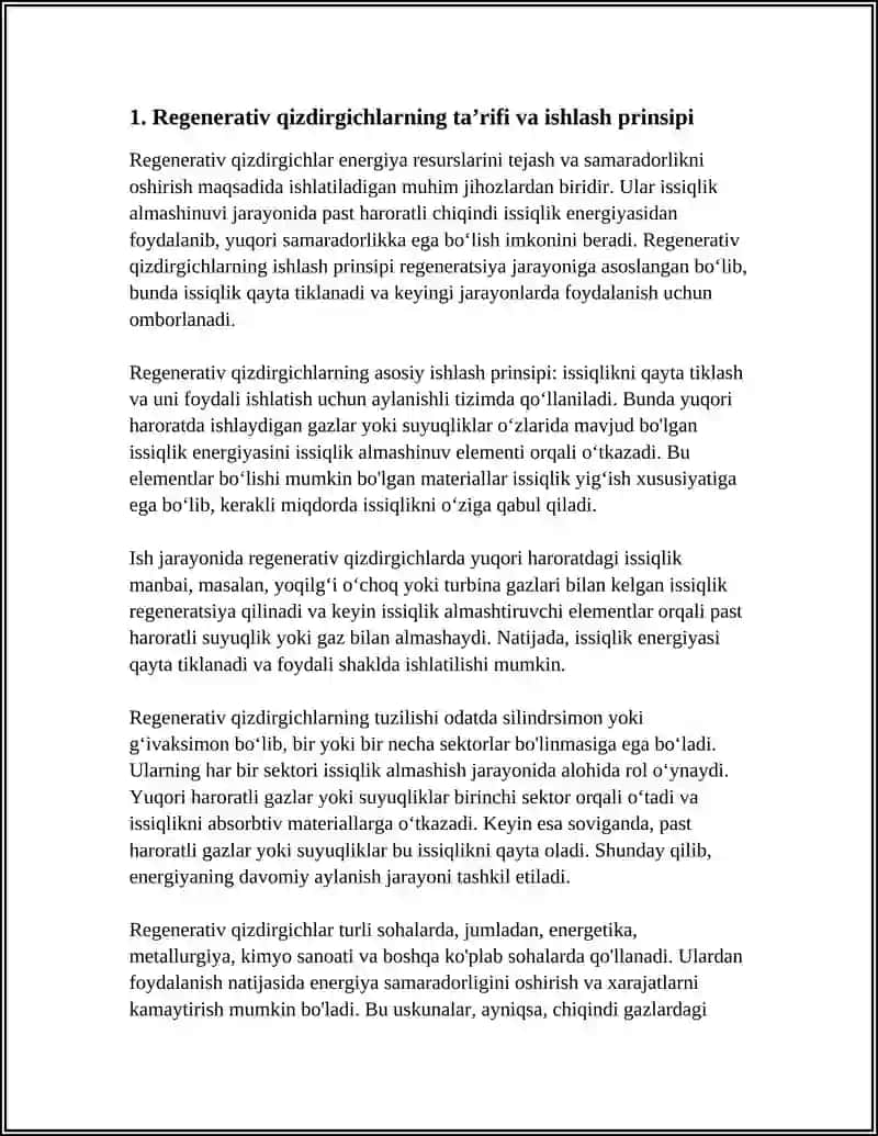 REGENERATIV QIZDIRGICHLAR 3