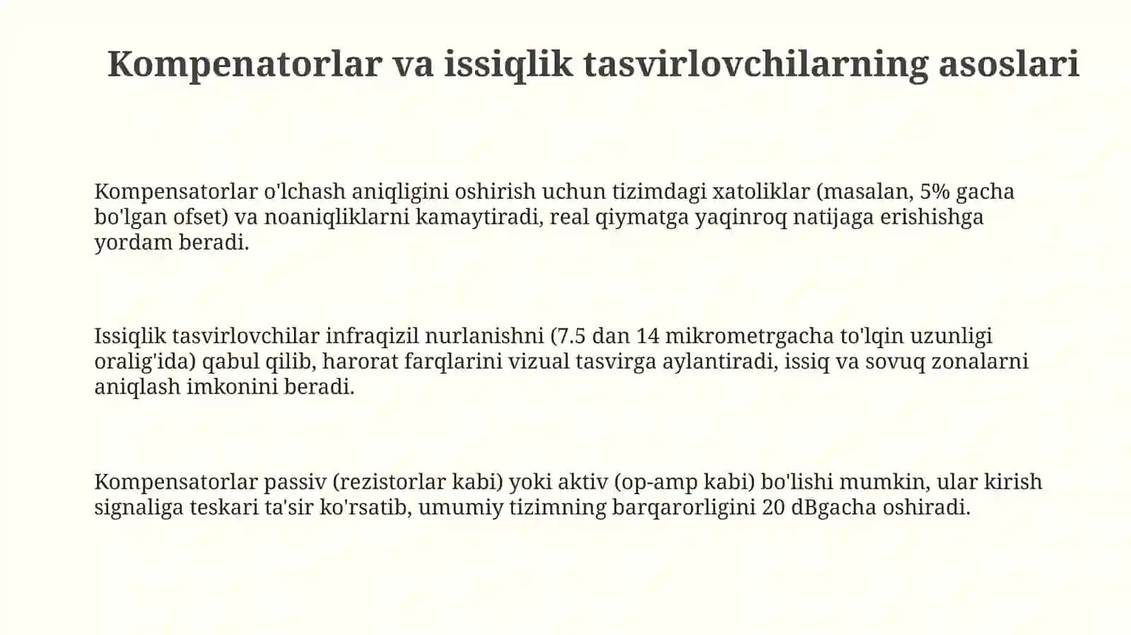 Kompensatorlar va issiqlik kameralar 3