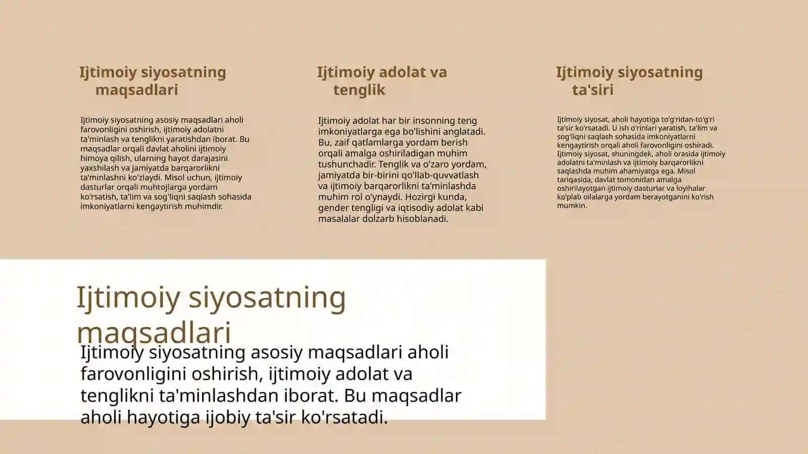 Davlatning ijtimoiy siyosati 3