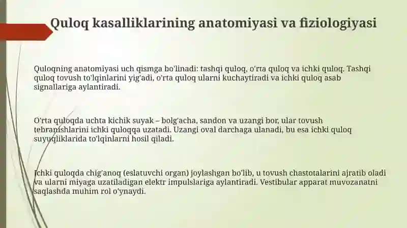 Quloq kasalliklari 3