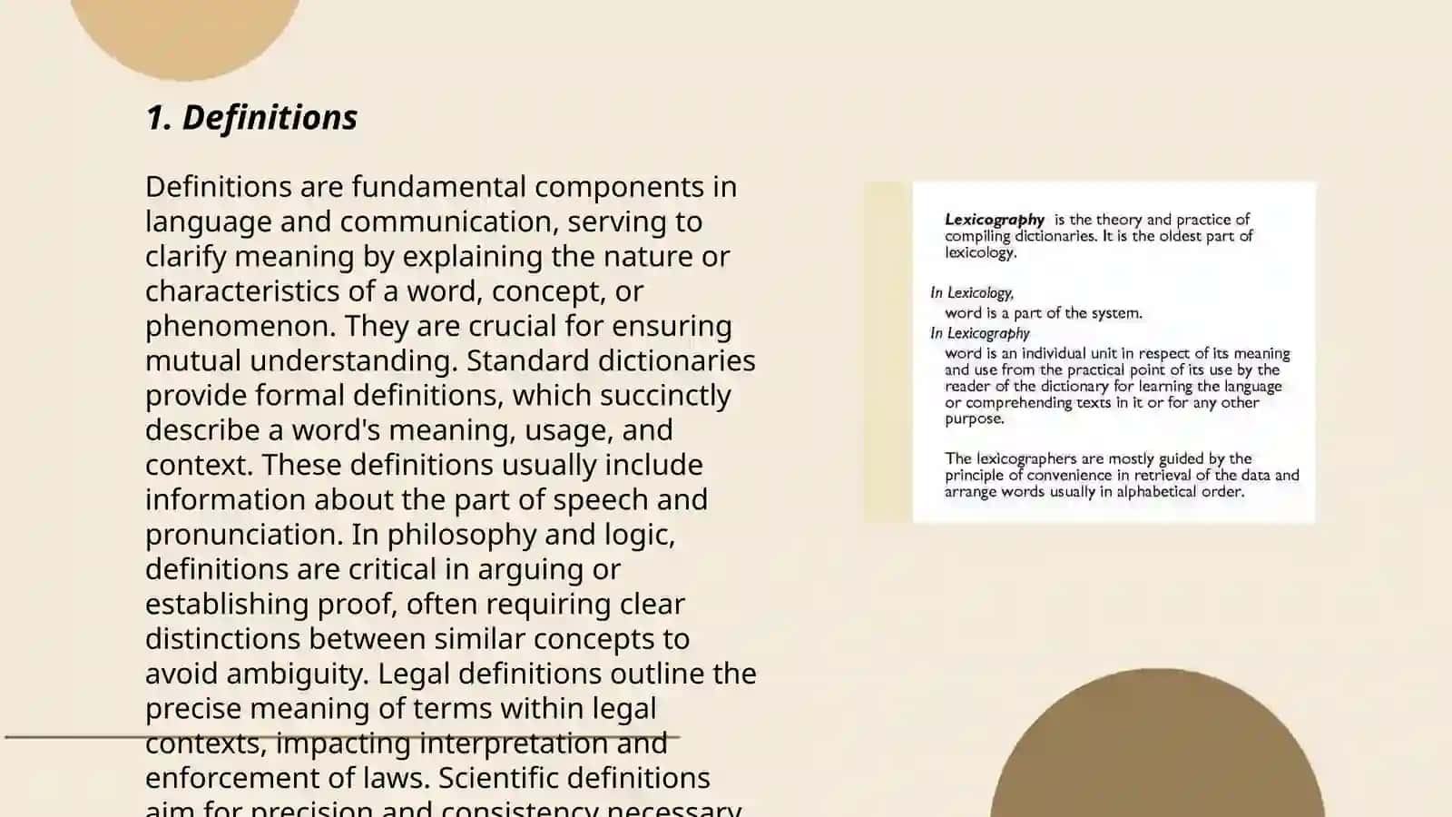Differences between Lexicology and Lexicography 3