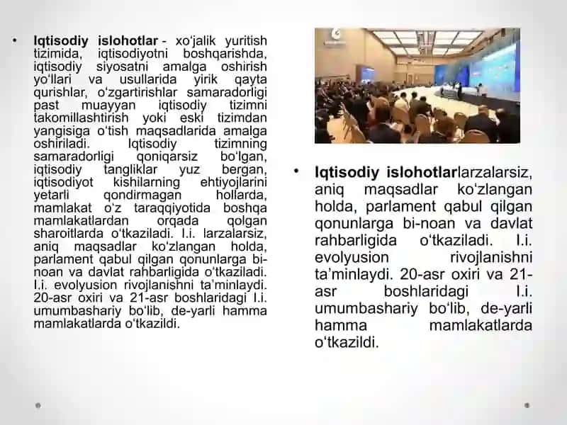 Iqtisodiy islohotlar, xususiylashtirish jarayoni va uning ta’siri 3