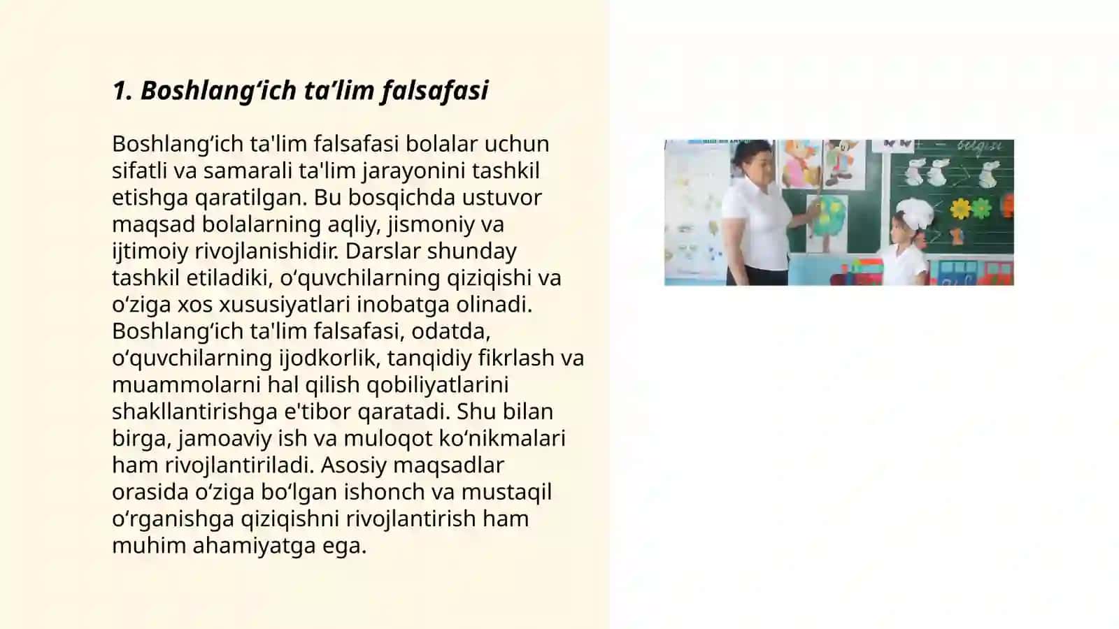 Boshlangʻich taʼlim falsafasi 3