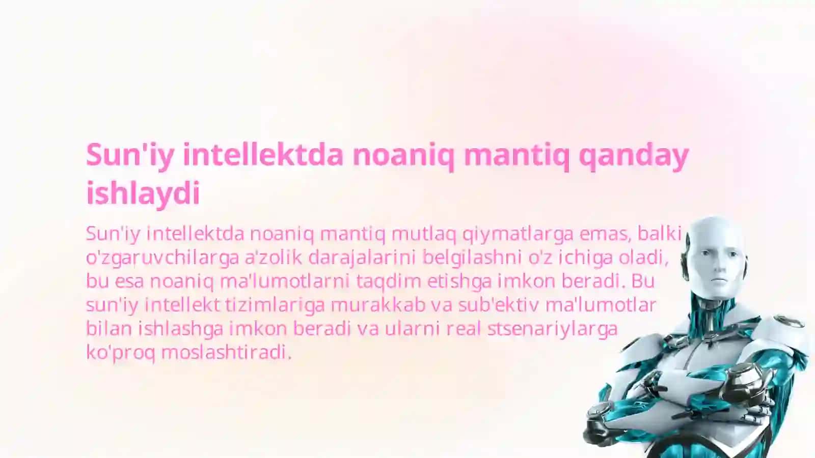 Sun'iy intellektdagi noaniq mantiq 3