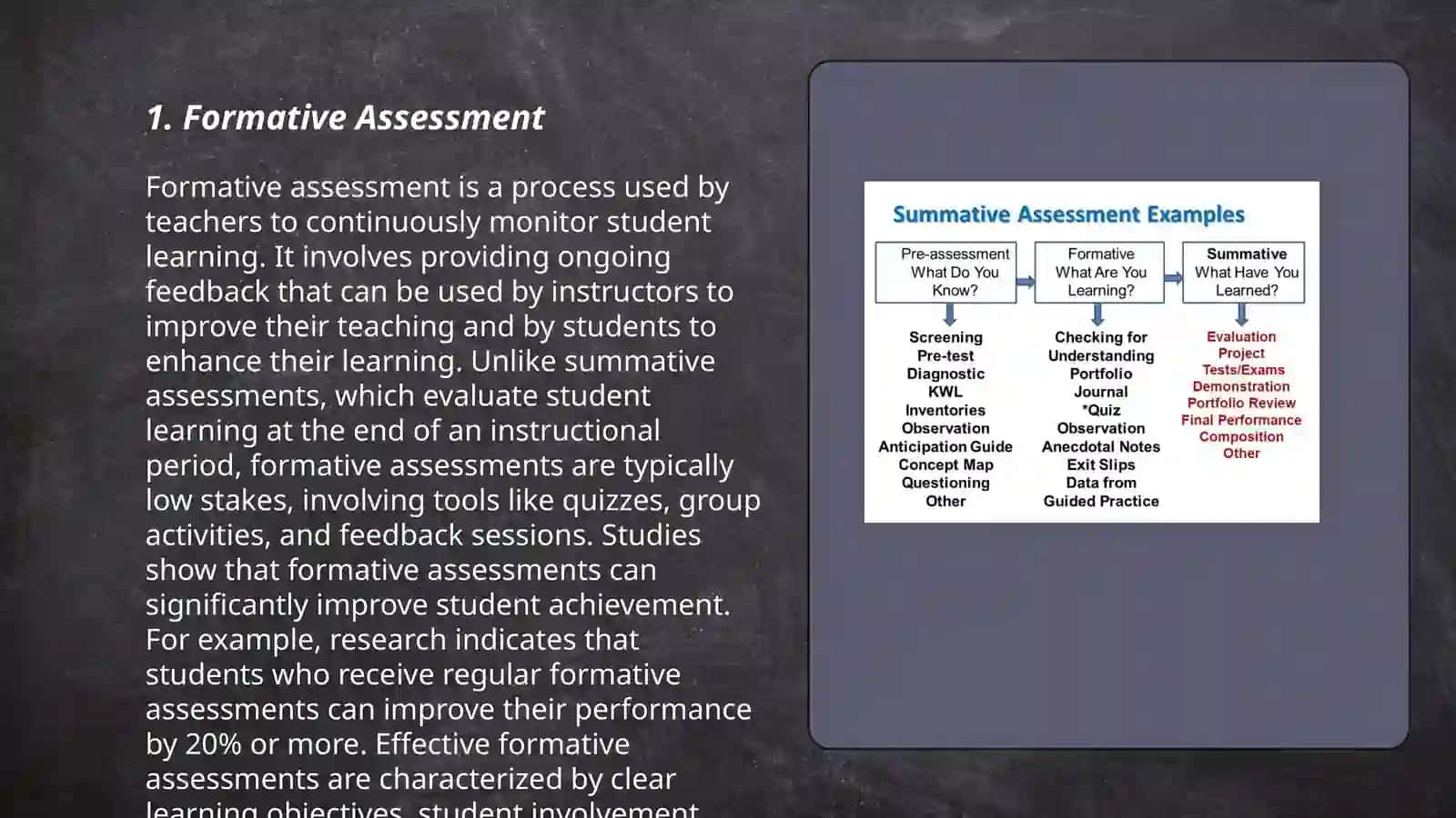 Assessment in the classroom 3