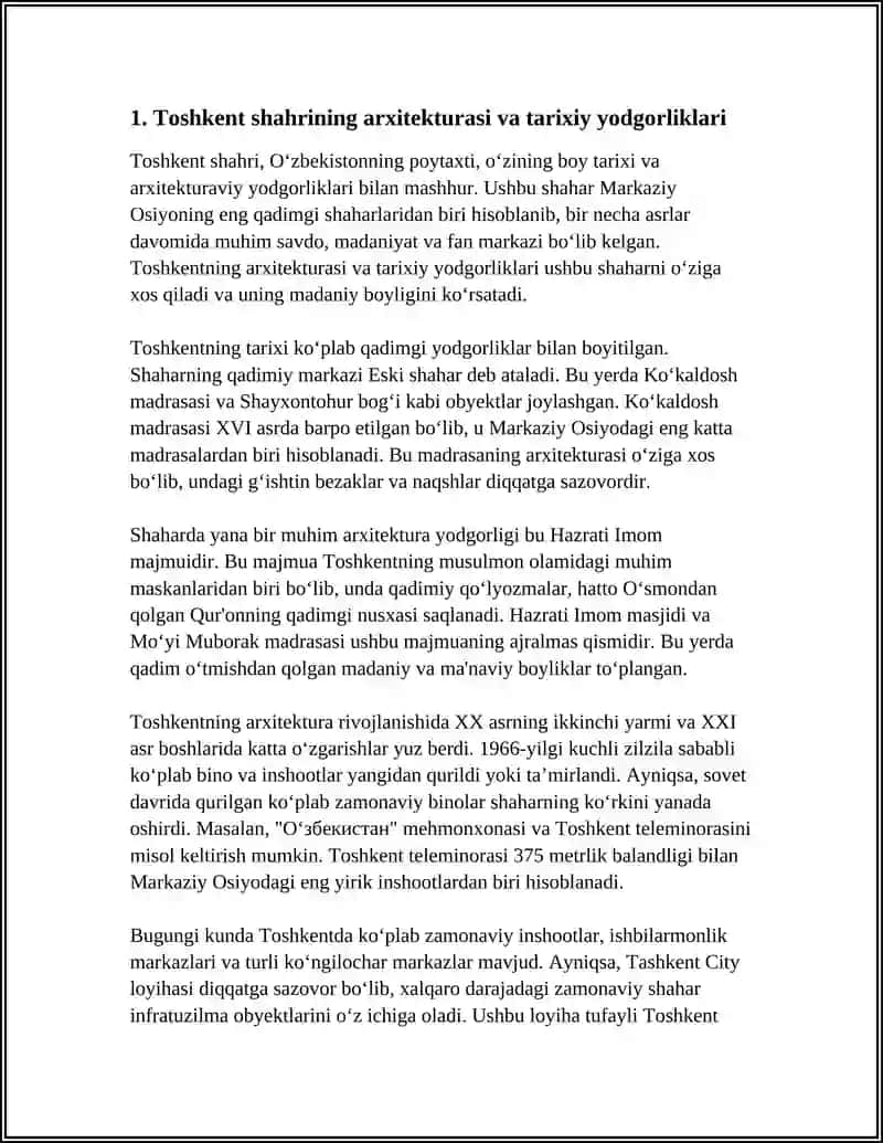 Toshkent Shaxri Sanati va Madaniyato 3