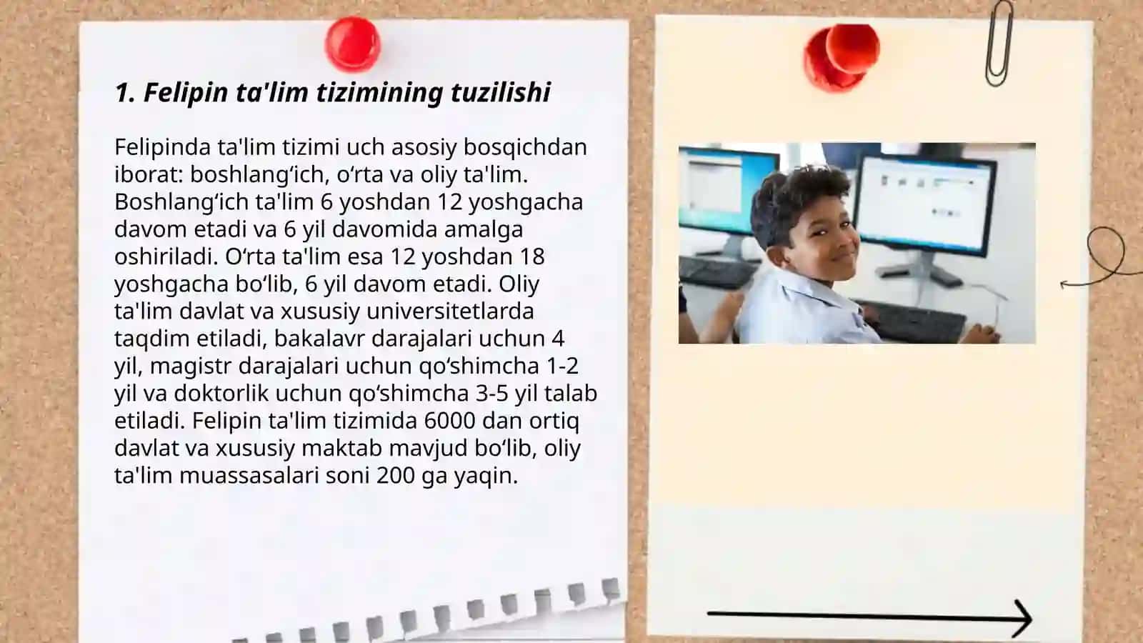 Felipin ta'lim tizimi 3
