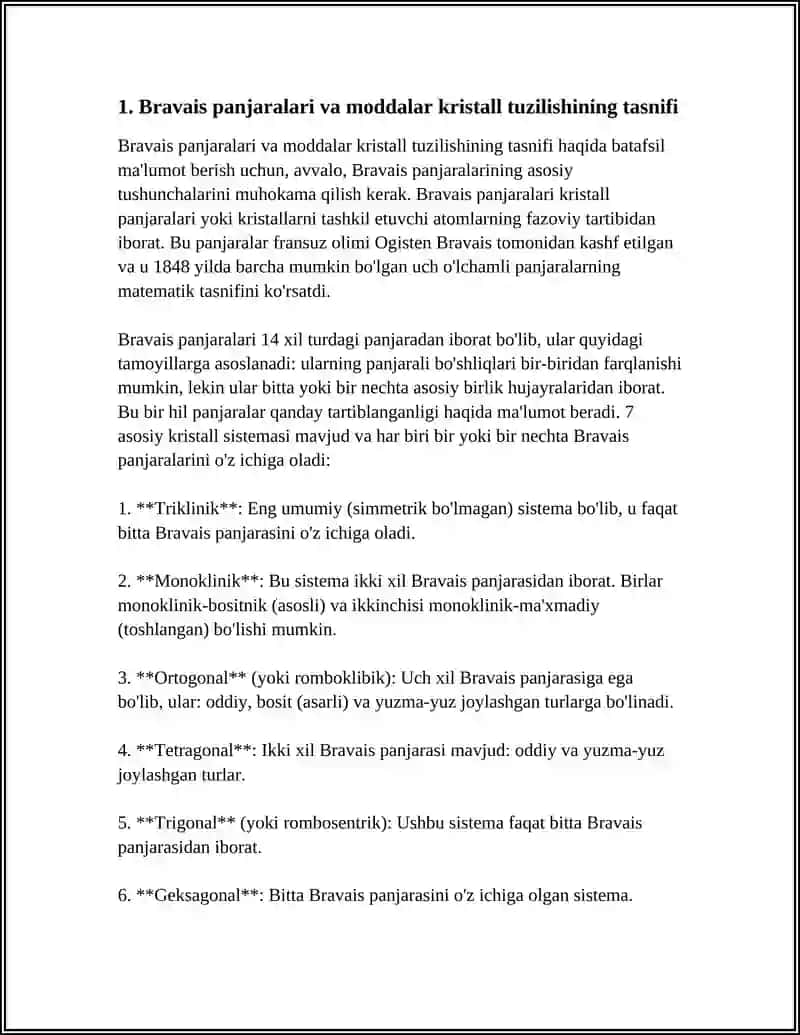 MODALARNING KRISTALL TUZULISHI 3