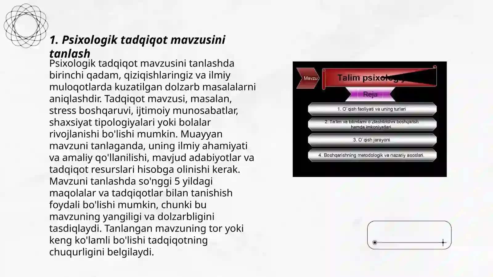 Psixologik tadqiqot bosqichlari 3