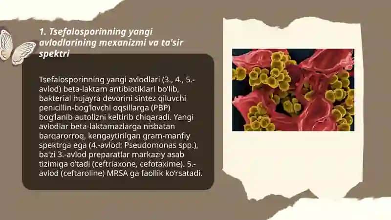Tsefalosporinning yangi avlodi 3