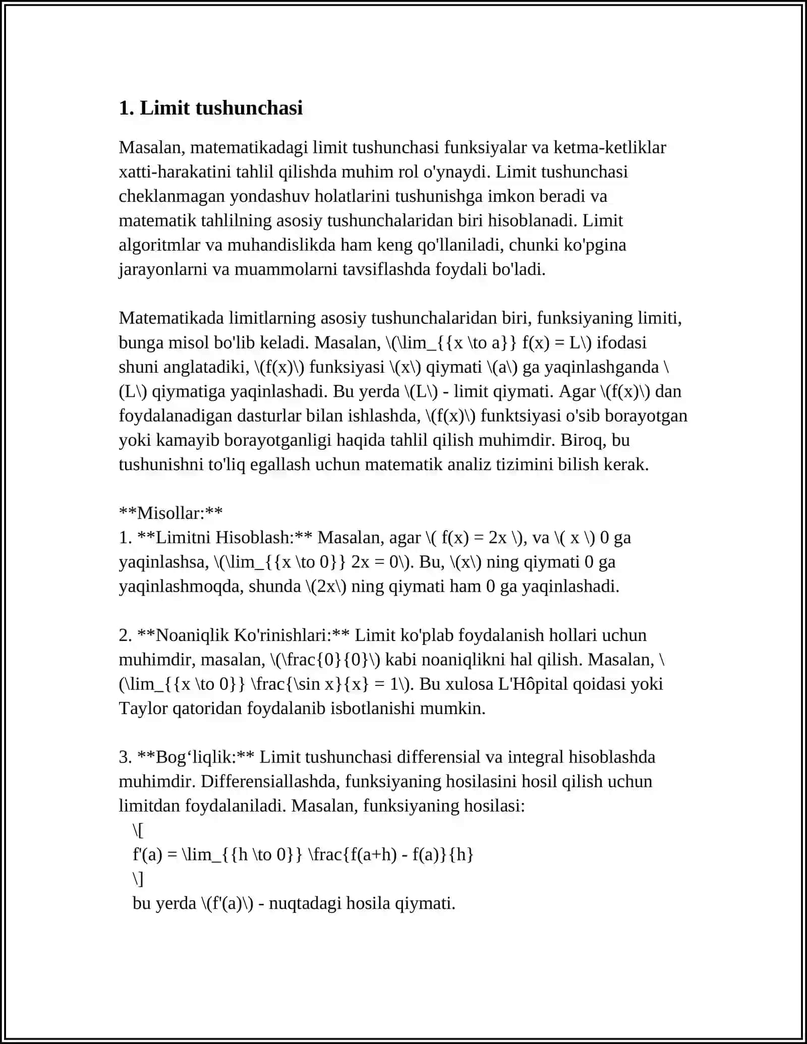 LIMITLAR 3