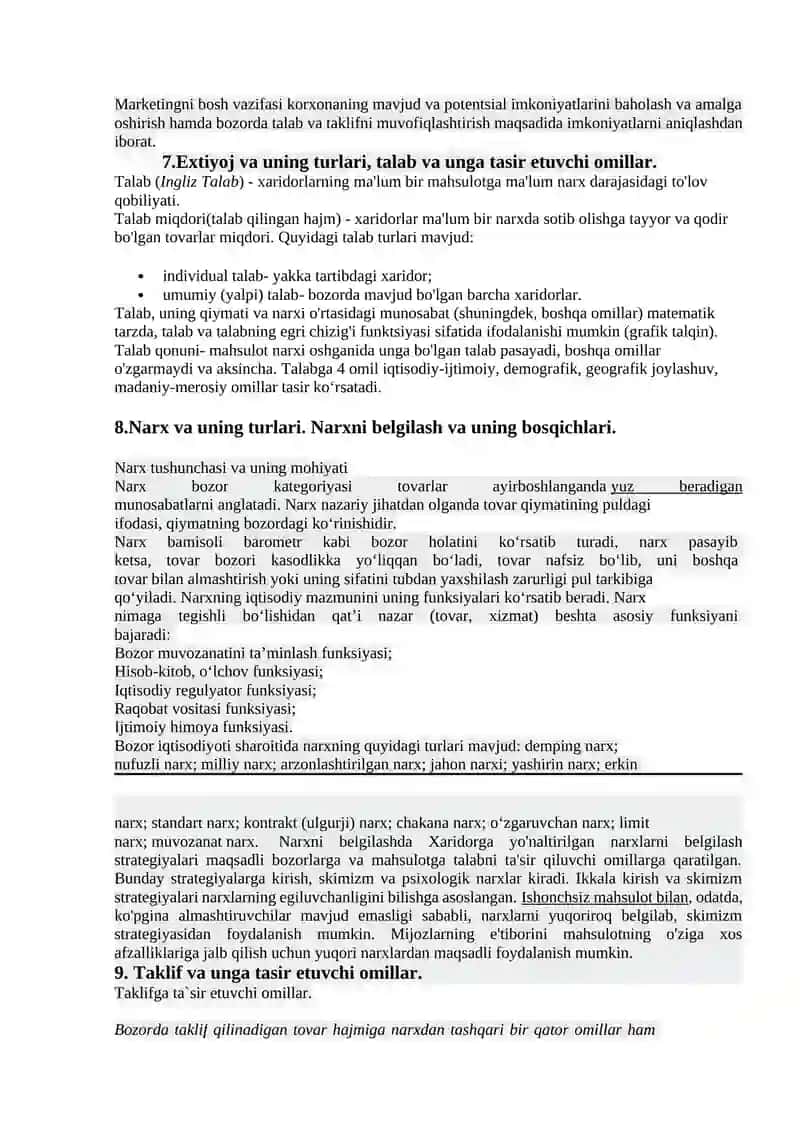 Marketing tushunchalari 3