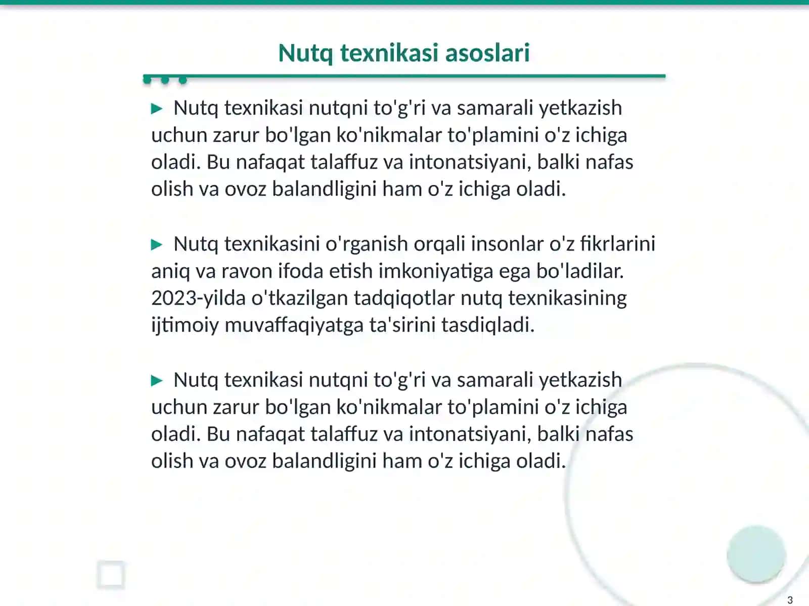 Nutq texnikasi va madaniyati 3