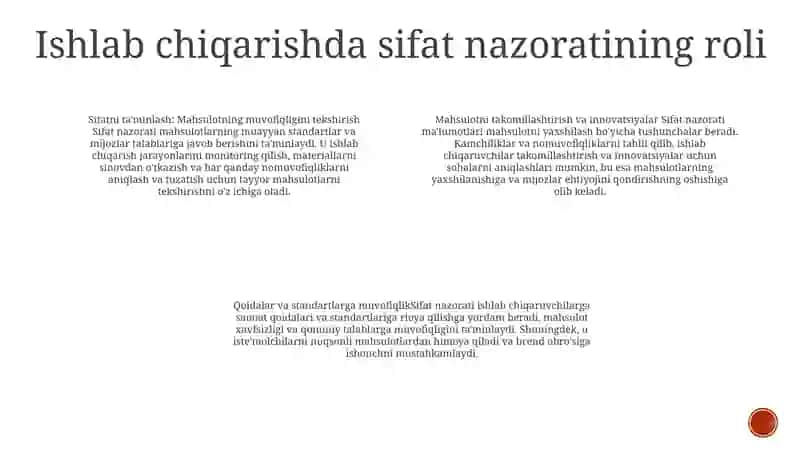 Mahsulot Sifatini Nazorat Qilish 3