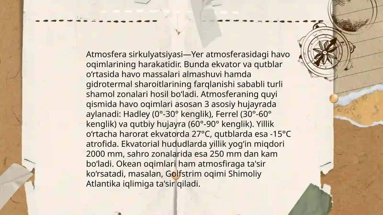 Iqlim shakllanishining sirkulyatsion omillari 3