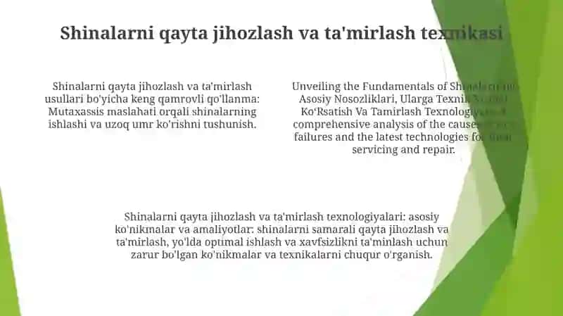 Shinalarning Asosiy Nosozliklari 3