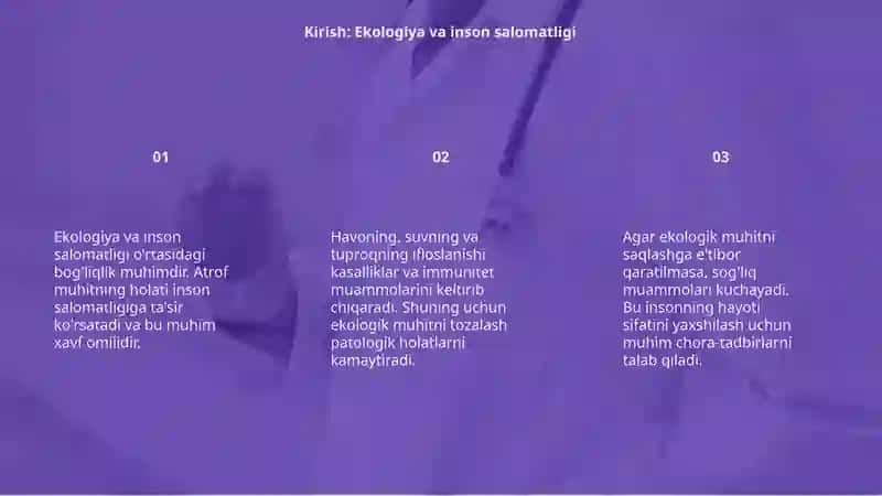 Inson salomatligiga ekologiyaning taʼsiri 3