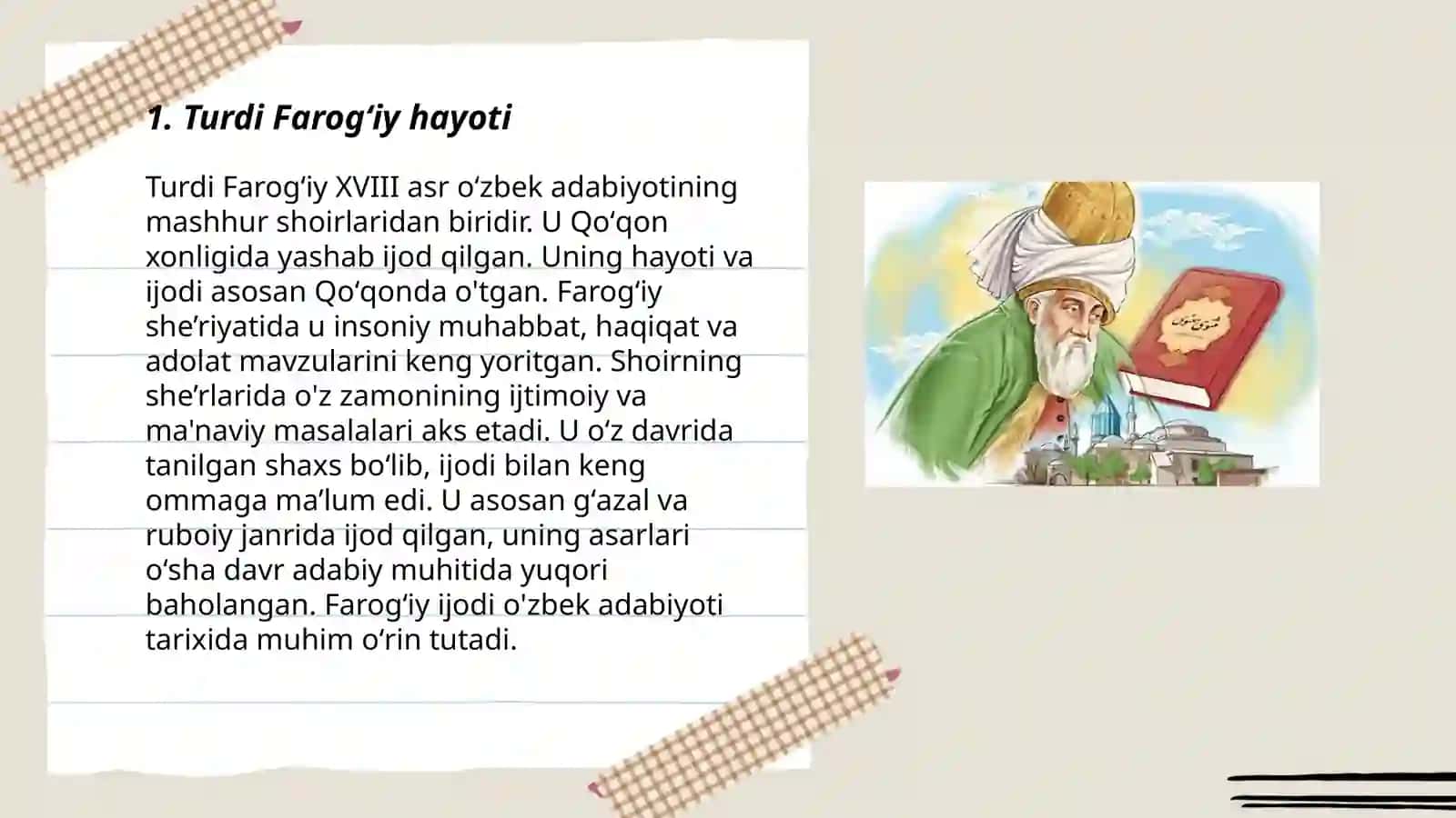 Turdi Farogʻiy adabiy merosi 3