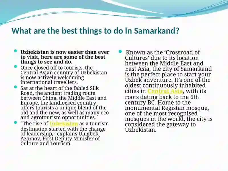Historical places of Uzbekistan 3