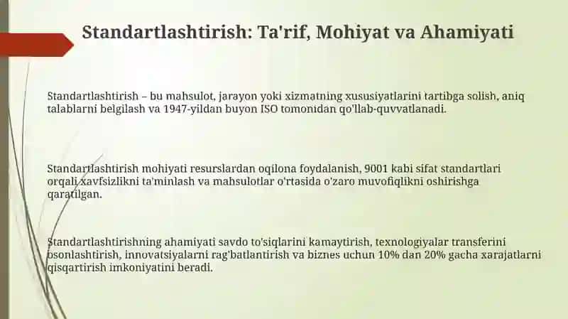 Standartlashtirish 3