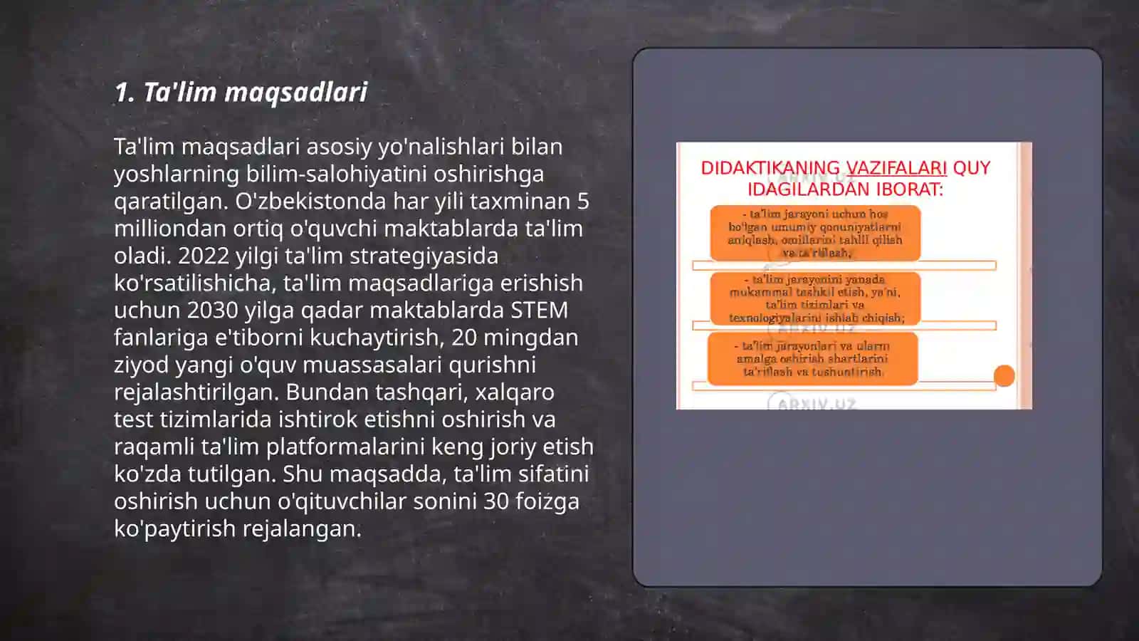 Ta'lim mazmuni 3