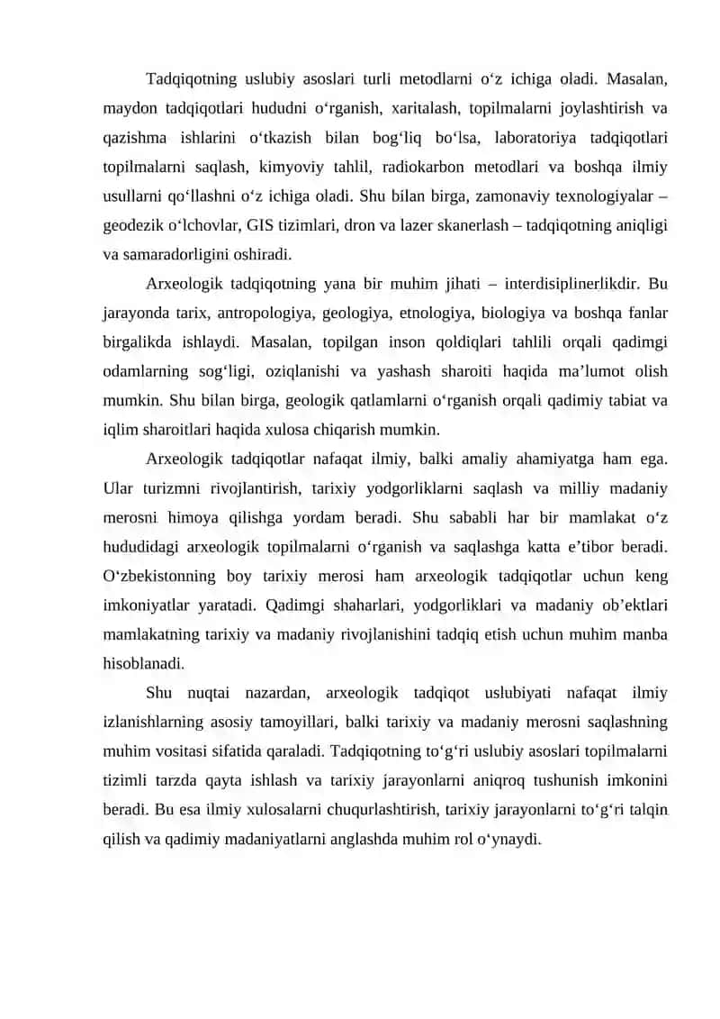 Arxeologik tadqiqot uslubiyati 3