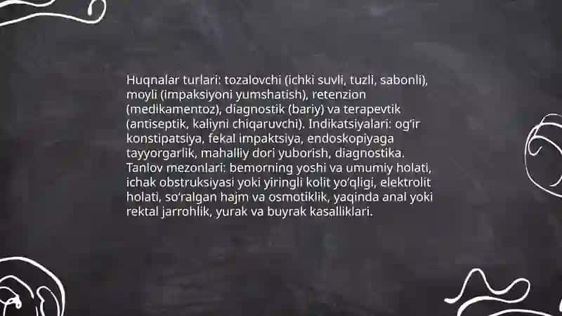 Bemorni endoskopik tekshiruvga tayyorlash 3