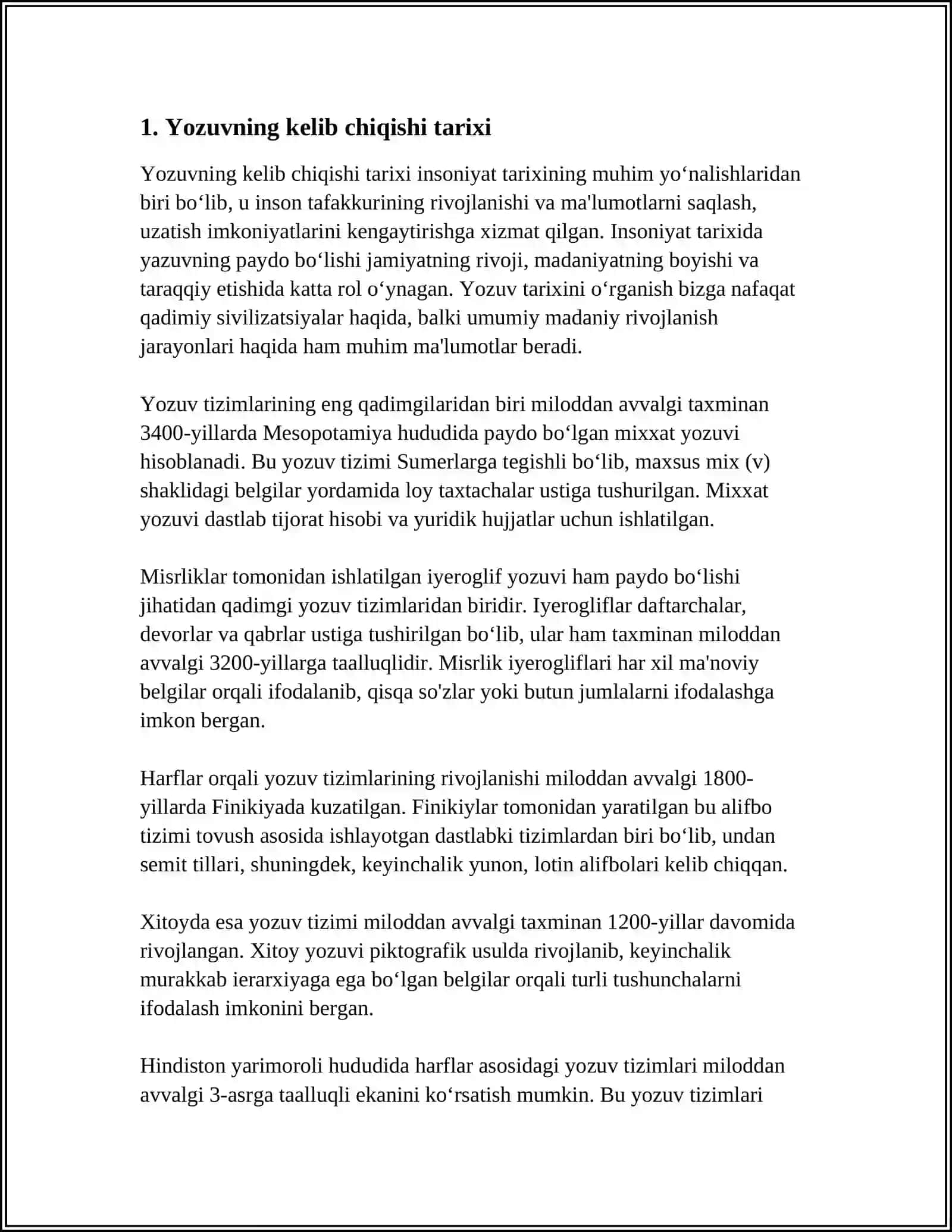 YOZUVNING PAYDO BO’LISHI HAQIDA 3
