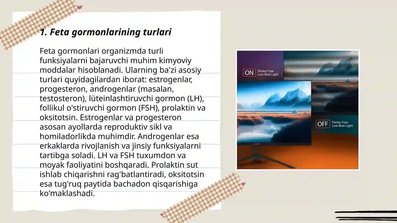 Feta gormonlarining turlari 3
