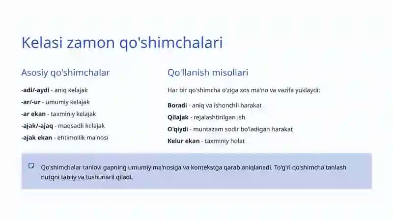 Kelasi Zamon: O'zbek Tili Grammatikasida Yangi Ufqlar 3