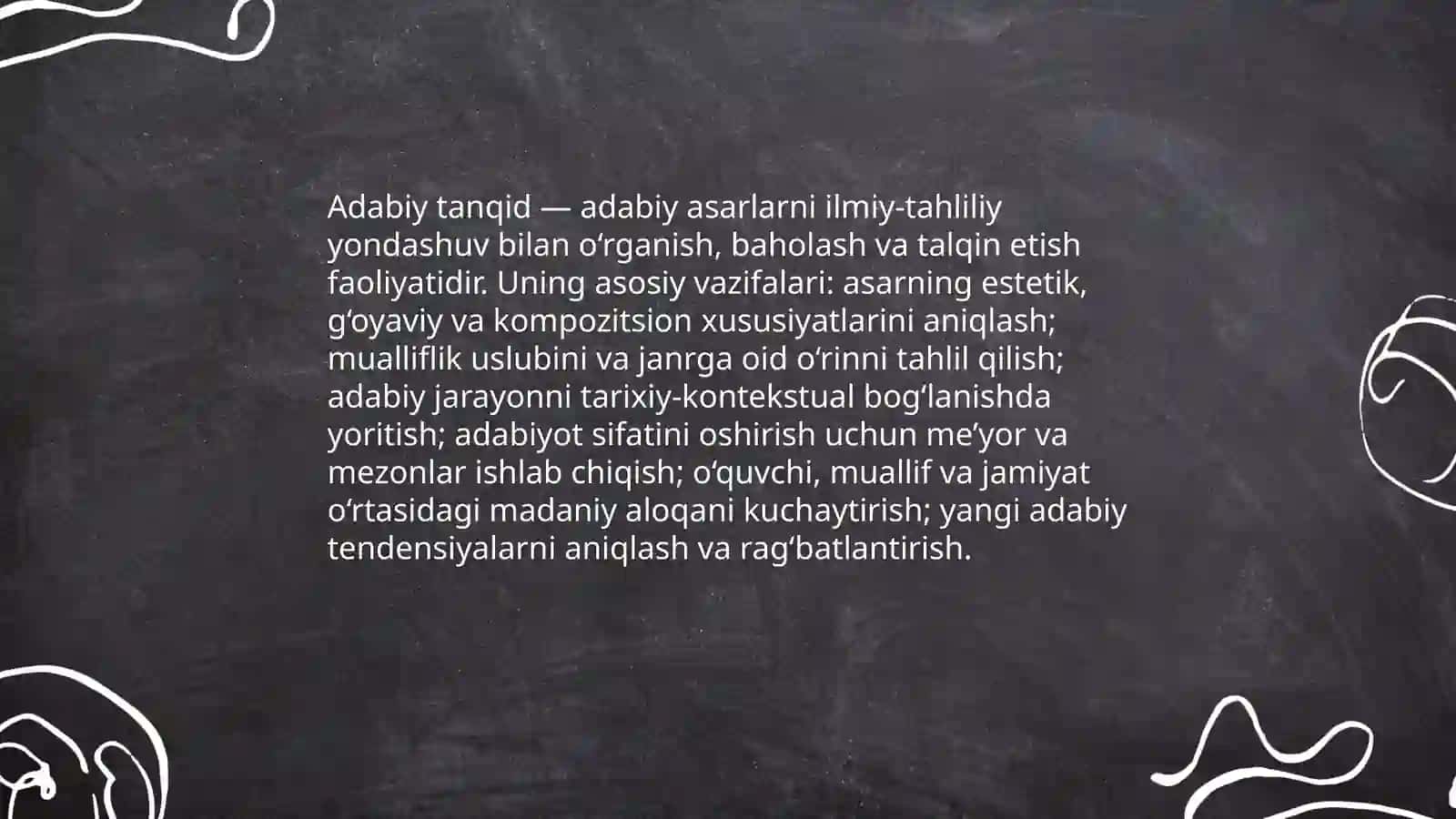 Adabiy tanqidning o'ziga xos xususiyatlari va rivojlanish bosqichlari 3