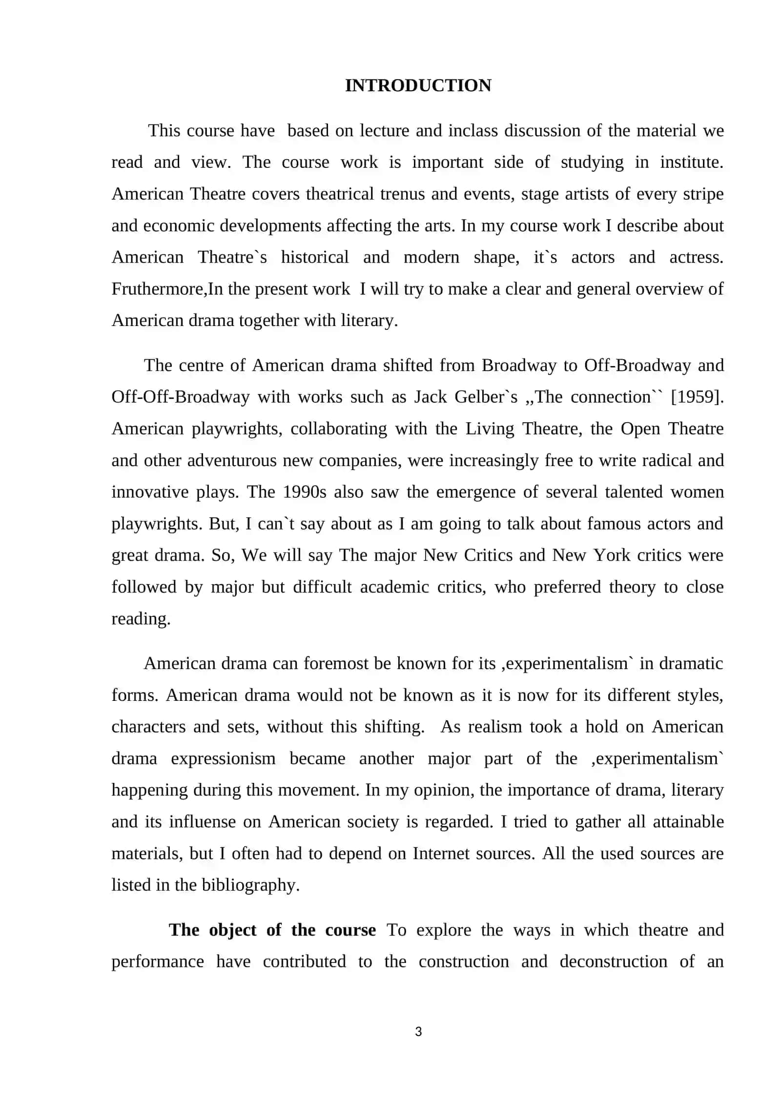 Samarkand State Institute of Foreign Languages English Faculty I Course Work 3