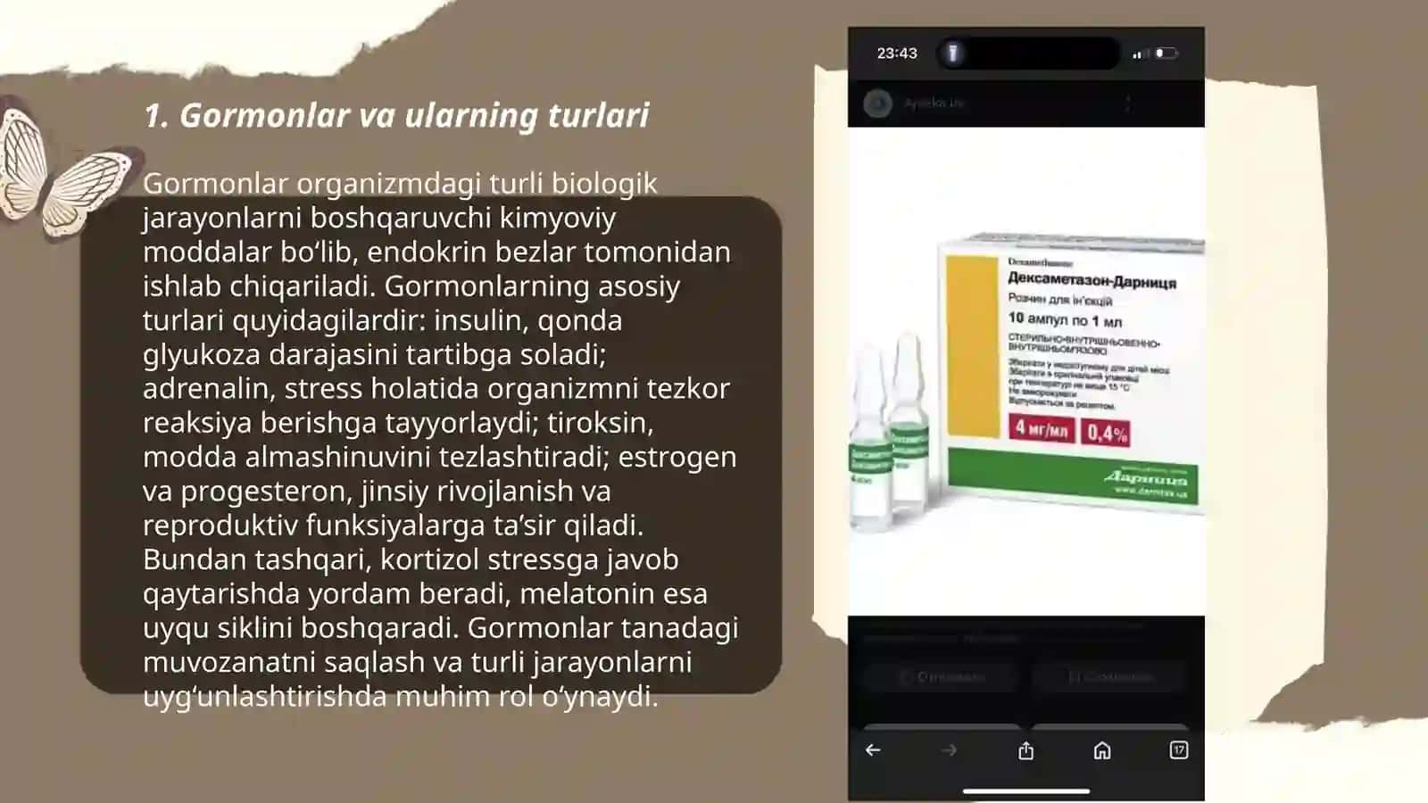 Gormonlar va ularning turlari 3