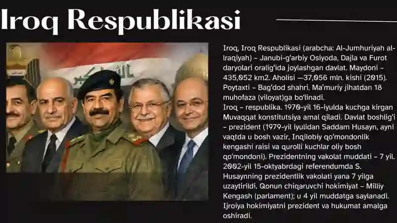 Iroq Respublikasi va Quvayt Qirolligi Tarixi 3