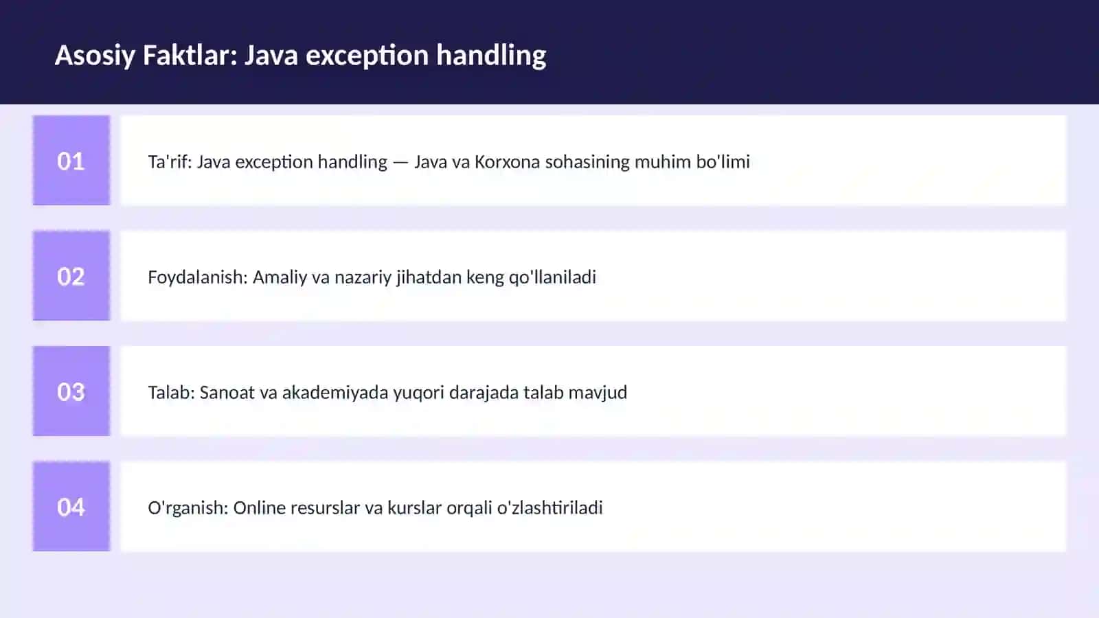 Java exception handling 3
