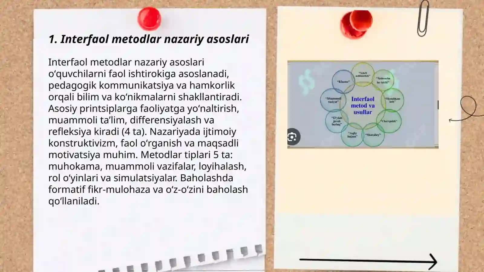 Interfaol metodlar va ularni qoʻllash metodlari 3