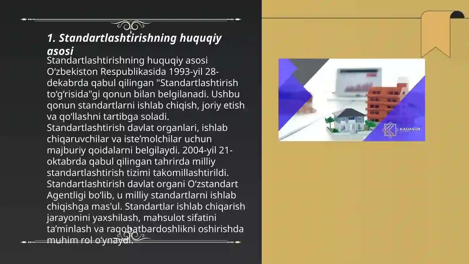 Standartlashtirish ishlari ustidan davlat nazorati 3