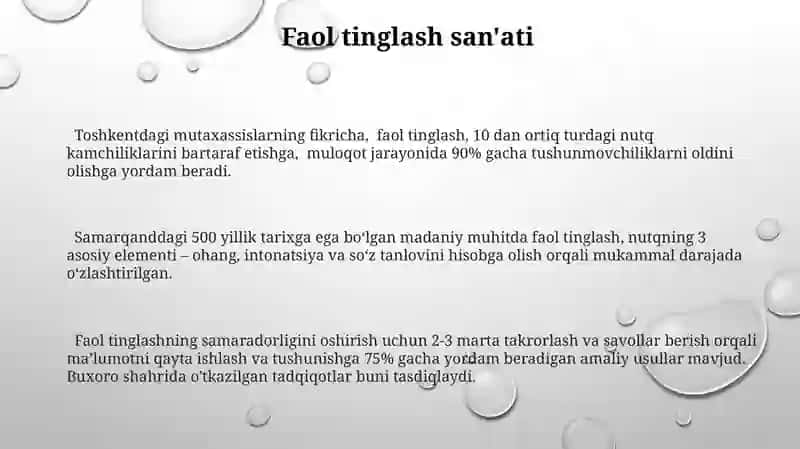 Muloqotni amalga oshirish qoidalari 3
