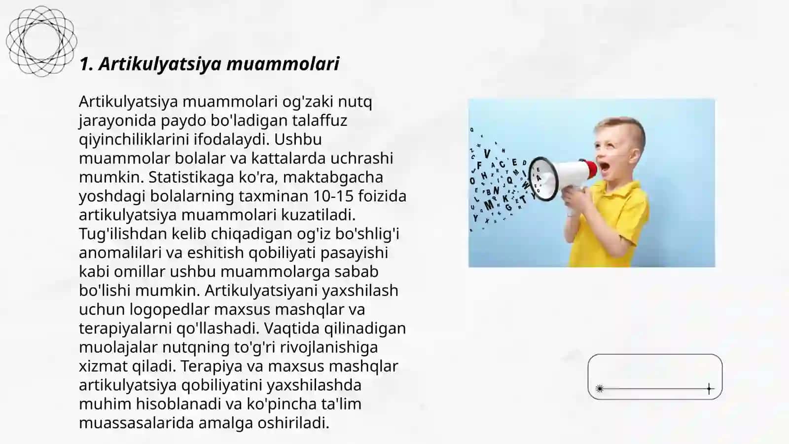 Artikulyatsiya muammolari 3
